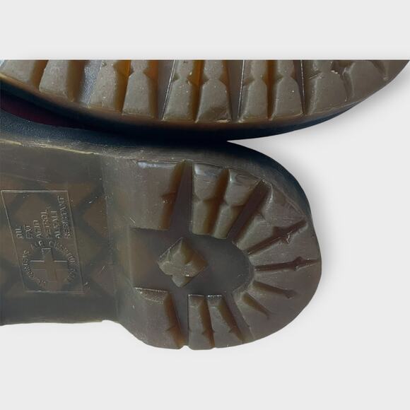 Dr. Martens Crazy Bomb Platform Boot Red Leather Cap Toe US Size 6 UK Size 4 - Picture 12 of 13